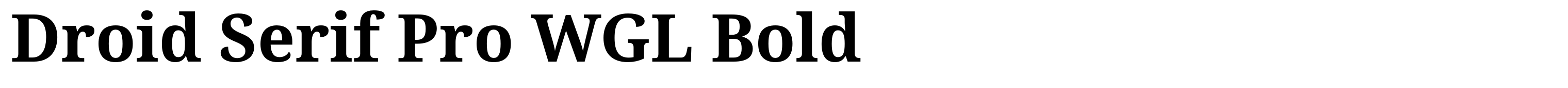 Droid Serif Pro WGL Bold